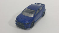 2008 Hot Wheels 2008 Lancer Evolution Blue Die Cast Toy Car Vehicle - Treasure Valley Antiques & Collectibles