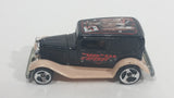 2002 Hot Wheels Wild Frontier '32 Ford Delivery Truck Black Die Cast Toy Car Vehicle Base Error Made in 198