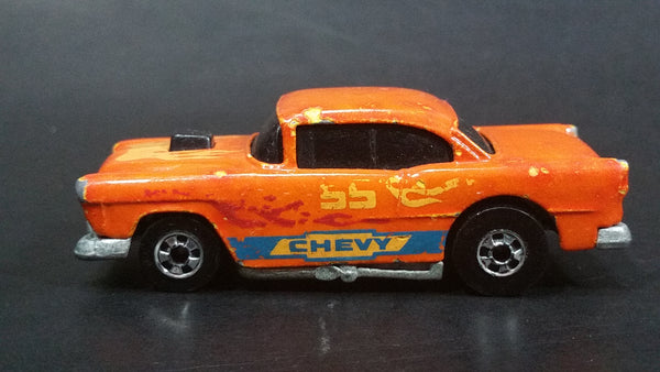 2001 Hot Wheels Final Run Color Racers '55 Chevy Orange Die Cast Toy Car Hot Rod Vehicle