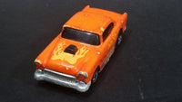 2001 Hot Wheels Final Run Color Racers '55 Chevy Orange Die Cast Toy Car Hot Rod Vehicle