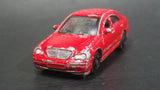 Motor Max Mercedes-Benz C Class Red No. 6066 Die Cast Toy Luxury Car Vehicle - Treasure Valley Antiques & Collectibles