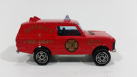 1980s Majorette Range Rover Fire Dept. District 3 Red No. 246 1/60 Scale Die Cast Toy Car Emergency Vehicle w/ Hitch - Treasure Valley Antiques & Collectibles