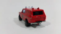 1980s Majorette Range Rover Fire Dept. District 3 Red No. 246 1/60 Scale Die Cast Toy Car Emergency Vehicle w/ Hitch - Treasure Valley Antiques & Collectibles