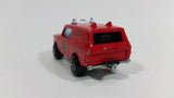 1980s Majorette Range Rover Fire Dept. District 3 Red No. 246 1/60 Scale Die Cast Toy Car Emergency Vehicle w/ Hitch - Treasure Valley Antiques & Collectibles