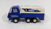 Rare Vintage 1979 Tonka Formula1 F1 Racing Fuel Gas Tanker Truck Blue White Pressed Steel Toy Car Vehicle