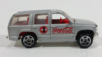 2001 Matchbox Coca-Cola Coke Soda Pop '97 Chevy Tahoe Silver Die Cast Toy SUV Car Vehicle - Treasure Valley Antiques & Collectibles