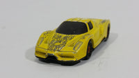 2005 Hot Wheels Enzo Ferrari Yellow Die Cast Toy Super Car Vehicle