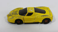 2005 Hot Wheels Enzo Ferrari Yellow Die Cast Toy Super Car Vehicle - Treasure Valley Antiques & Collectibles