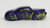 2011 Hot Wheels DC Comics Heat Fleet Green Lantern Tail Dragger Purple Die Cast Toy Car Vehicle - Treasure Valley Antiques & Collectibles