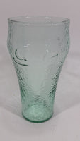 Coca-Cola Coke Soda Pop Green Tint 6" Tall Embossed Ripple Dimpled Glass Fountain Cup Collectible - Treasure Valley Antiques & Collectibles