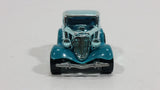 1995 Hot Wheels Speed Gleamer 3-Window '34 Turquoise Blue Chrome Die Cast Toy Car Hot Rod Vehicle - Treasure Valley Antiques & Collectibles