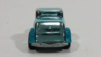 1995 Hot Wheels Speed Gleamer 3-Window '34 Turquoise Blue Chrome Die Cast Toy Car Hot Rod Vehicle - Treasure Valley Antiques & Collectibles