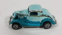 1995 Hot Wheels Speed Gleamer 3-Window '34 Turquoise Blue Chrome Die Cast Toy Car Hot Rod Vehicle - Treasure Valley Antiques & Collectibles