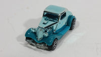 1995 Hot Wheels Speed Gleamer 3-Window '34 Turquoise Blue Chrome Die Cast Toy Car Hot Rod Vehicle - Treasure Valley Antiques & Collectibles