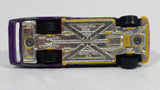 1990 Hot Wheels Purple Passion Red Interior White Wall Dark Purple Die Cast Toy Car Vehicle