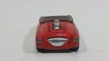 2001 Hot Wheels Austin Healey Red White Convertible Die Cast Toy Car Vehicle