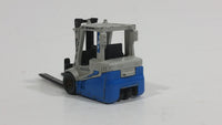 2009 Matchbox Power Lift 2000 Fork Lift Blue Grey Die Cast Toy Car Warehouse Machinery Construction Vehicle Equipment