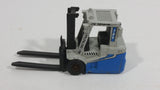 2009 Matchbox Power Lift 2000 Fork Lift Blue Grey Die Cast Toy Car Warehouse Machinery Construction Vehicle Equipment