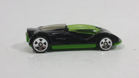 2003 Hot Wheels World Race Series Road Beasts Double Cross Black Green Die Cast Toy Car Vehicle - McDonald's Happy Meal - Treasure Valley Antiques & Collectibles