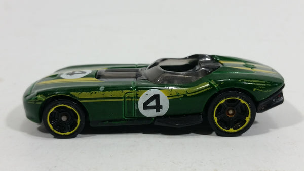 2014 Hot Wheels Thrill Racers RRRoadster Dark Green 4 Die Cast Toy Race Car Vehicle