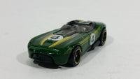 2014 Hot Wheels Thrill Racers RRRoadster Dark Green 4 Die Cast Toy Race Car Vehicle