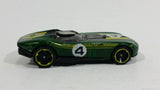 2014 Hot Wheels Thrill Racers RRRoadster Dark Green 4 Die Cast Toy Race Car Vehicle