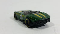 2014 Hot Wheels Thrill Racers RRRoadster Dark Green 4 Die Cast Toy Race Car Vehicle