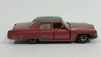 Rare Vintage 1976 Tomica Cadillac Fleetwood Brougham Pink No. F2 1/77 Scale Die Cast Toy Car Vehicle Made in Japan