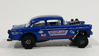 2014 Hot Wheels Workshop Performance '55 Chevy Bel Air Gasser Dark Blue Die Cast Toy Muscle Car Vehicle