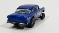 2014 Hot Wheels Workshop Peformance '55 Chevy Bel Air Gasser Dark Blue Die Cast Toy Muscle Car Vehicle - Treasure Valley Antiques & Collectibles