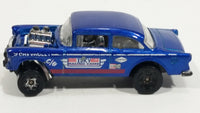 2014 Hot Wheels Workshop Performance '55 Chevy Bel Air Gasser Dark Blue Die Cast Toy Muscle Car Vehicle