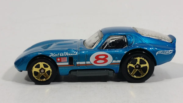 2013 Hot Wheels Shelby Cobra Daytona Coupe Teal Blue Die Cast Toy Muscle Car Vehicle