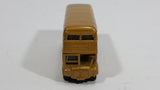 2008 Matchbox City Action Double Decker Bus Gold Die Cast Toy Car Public Transit Vehicle - Treasure Valley Antiques & Collectibles