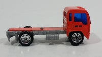 2001 Matchbox Construction Heroes Isuzu Delivery Truck Orange Die Cast Toy Car Vehicle - Treasure Valley Antiques & Collectibles