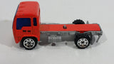 2001 Matchbox Construction Heroes Isuzu Delivery Truck Orange Die Cast Toy Car Vehicle - Treasure Valley Antiques & Collectibles