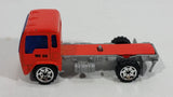 2001 Matchbox Construction Heroes Isuzu Delivery Truck Orange Die Cast Toy Car Vehicle - Treasure Valley Antiques & Collectibles