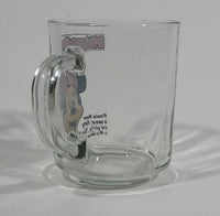 Walt Disney Minnie Mouse Cartoon Character Flirty Mickey's One and Only Crush Clear Glass Mug Collectible - Treasure Valley Antiques & Collectibles