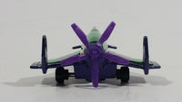 2007 Hot Wheels DC Comics Superman Lexcorp Jet Takeoff Poison Arrow Purple Green Air Plane Die Cast Toy Aircraft Aviation Vehicle - Treasure Valley Antiques & Collectibles