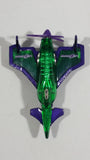 2007 Hot Wheels DC Comics Superman Lexcorp Jet Takeoff Poison Arrow Purple Green Air Plane Die Cast Toy Aircraft Aviation Vehicle - Treasure Valley Antiques & Collectibles