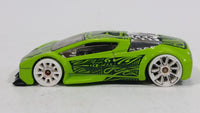 2017 Hot Wheels Art Cars Zotic Lime Green Die Cast Toy Car Vehicle - Treasure Valley Antiques & Collectibles