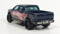 2009 Hot Wheels 2009 Ford F-150 Truck Dark Blue Die Cast Toy Car Vehicle