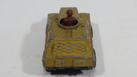 1973 Lesney Products Matchbox Rolamatics Stoat Yellow Brown Gold No. 28 Toy Car Army Military Scout Lookout Vehicle - Treasure Valley Antiques & Collectibles