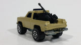 Vintage Majorette Depanneuse No. 228 Tan Beige Die Cast Military Army Truck Mounted Gun Toy Car Vehicle - Treasure Valley Antiques & Collectibles