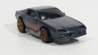 2013 Hot Wheels Muscle Mania Camaro Z28 Flat Dark Grey Die Cast Toy Car Vehicle