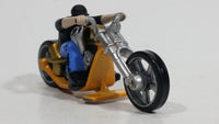 2008 Hot Wheels Rock 'N Road Motorcycle Motorbike with Rider Die Cast Toy Car Vehicle - Treasure Valley Antiques & Collectibles