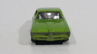 2013 Hot Wheels Muscle Mania '69 Pontiac GTO Lime Green Die Cast Toy Car Vehicle