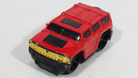 2007 Hot Wheels Hummer Team Hummer H3 Red w/ Gold Grill Die Cast Toy Car Vehicle - Treasure Valley Antiques & Collectibles