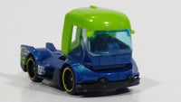 2017 Hot Wheels Legends of Speed Rig Heat Blue Lime Green Racing Truck Die Cast Toy Car Vehicle - Treasure Valley Antiques & Collectibles