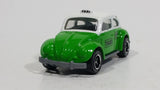 2003 Matchbox Hero City Airport Volkswagen Beetle Taxi Green & White Die Cast Toy Car Vehicle - Treasure Valley Antiques & Collectibles