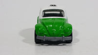 2003 Matchbox Hero City Airport Volkswagen Beetle Taxi Green & White Die Cast Toy Car Vehicle - Treasure Valley Antiques & Collectibles